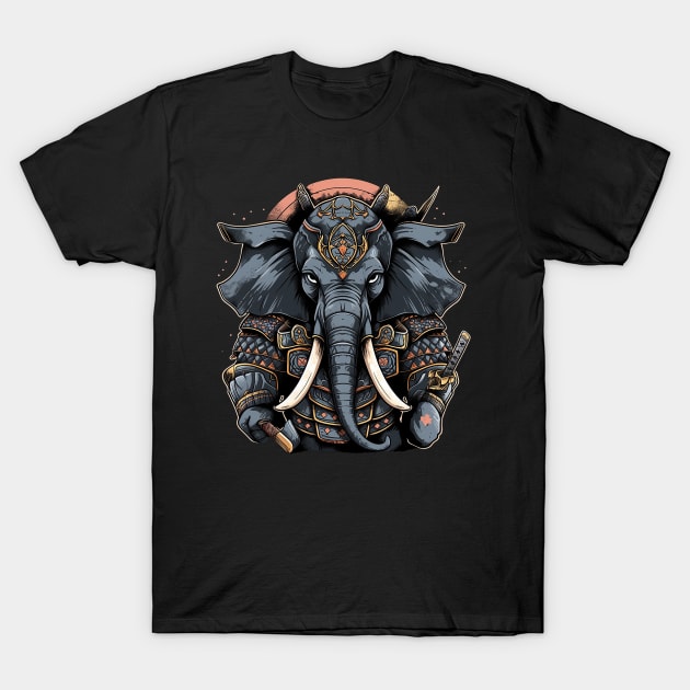 elephant samurai T-Shirt by fancy ghost